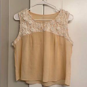 Peach Cropped Tank Top